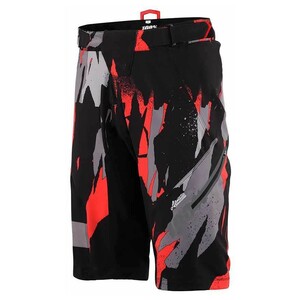 [100%] エアマチックショーツ Camo Black 34インチ MTBフリーライド用ショートパンツ Airmatic Shorts 34