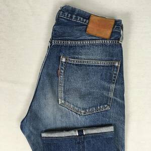 【旧】DENIME ドゥニーム ORIZZONTI オリゾンティ XXタイプ 日本製 デニム ジーンズ W31 赤タブ セルビッチ 黄耳 革パッチ 隠しリベット