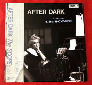 超美盤《貴重見本盤》 The SCOPE AFTER DARK 松下秀実 岡井大二 長沢博行 植村侑広 河越秀彦 四人囃子 安全バンド サーフライダーズ LP 帯