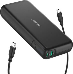 PSE認証　バッテリー 20000mAh PD60W急速充電USB-A&USB-C 2台同時充電