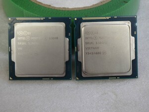 Intel Pentium G3240 3.10GHz 第4世代 まとめて２個 動作品保証#LV501840