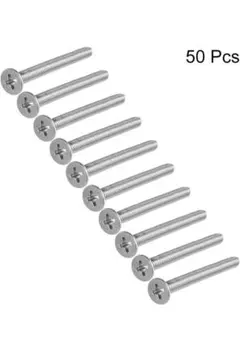 ✨残り1点✨304ステンレス鋼 フラットヘッド機械ネジ M4x30mm 50個