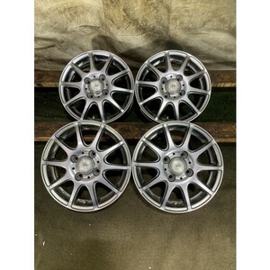 ★送料無料★LOXARNY SPORT 13x4.00B 4H 100 +43 φ67 4本/中古社外アルミホイール 1909_43