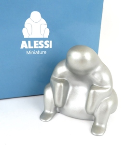 ALESSI アレッシィ DEDE デデ ミニチュアフィギュア 高さ5.5cm ペーパーウェイト 90050 M 滑り止めゴム 置物 インテリア 外箱付 0127-004