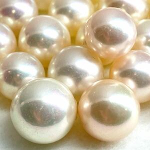 大量!!●アコヤ本真珠おまとめ●j 100g/500ct 約7.8-10.0mm珠 ルース 裸石 宝石 ジュエリー jewelry Pearl パール 片穴 両穴