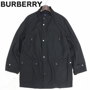 国内正規品◆BURBERRY LONDON バーバリー ロンドン スタンドカラー コート 黒 ブラック LL