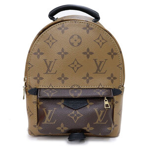 （新品・未使用品）ルイ ヴィトン LOUIS VUITTON パームスプリングス バックパック MINI リュックサック モノグラムリバース 茶 M44872