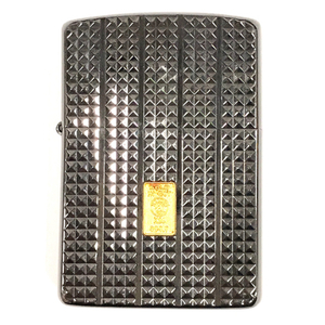 ジッポー オイルライター インゴット K24 999.9 シリアル有 火花確認済 ケース 付属 ZIPPO 喫煙具 QR064-214