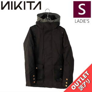 【OUTLET】 NIKITA AUDIO PARKA JKT BLACK Sサイズ レディース スノーボード スキー ジャケット JACKET アウトレット