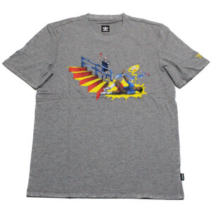 アディダス O オリジナルス スケートボーディング × ヤイア ピッチド Tシャツ 灰 CF3122 ADIDAS SKATEBOARDING PITCHED TEE YAIA 新品