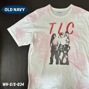 OLDNAVY TLC ラップT シャツ　ヒップホップTシャツ　Mサイズ　ピンクタイダイ