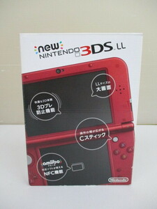 G3192　送料無料！Newニンテンドー3DS LL メタリックレッド　動作確認済み