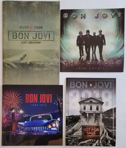 BON JOVI パンフ(5) 4冊 2007 2010 2013 2018 TOUR PROGRAMME 来日 日本公演 ボン・ジョヴィ プログラム LOST HIGHWAY CIRCLE THIS HOUSE