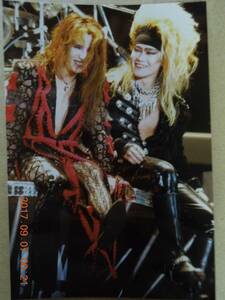 X JAPAN ブロマイド 写真 ① YOSHIKI TOSHI Toshl すみれ組