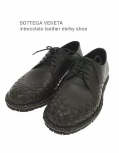 TK 新品 箱付 ボッテガヴェネタ BOTTEGA VENETA イントレチャート レザーシューズ 革靴 ダービーシューズ