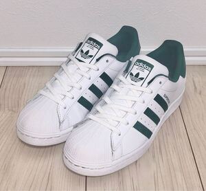 良品 adidas ORIGINALS SUPERSTAR GZ3742 US6 24cm 24.0cm アディダス オリジナルス スーパースター ホワイト グリーン 白 緑 super star