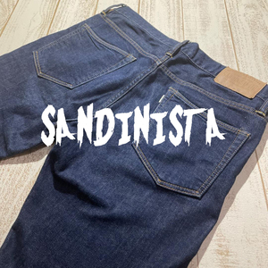 【SANDINISTA】サンディニスタ SK ストレッチ スキニーデニムパンツ 34インチ ストレッチ
