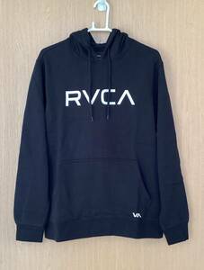 RVCA　ルーカ　HOODIE　プルオーバー　パーカー　裏起毛　メンズ　USサイズM　日本サイズL　新品未使用　送料無料　ルカ　黒　ブラック