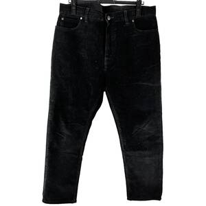 STELLA McCARTNEY(ステラマッカートニー) Mole Skin Cotton Straight Long Pants (black)