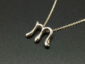 1円～ Tiffany & co. ティファニー イニシャルレター M アルファベット ネックレス ペンダント アクセサリー SV925 シルバー