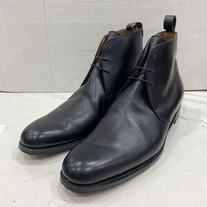 【JOSEPH CHEANEY&SONS ジョセフチーニー&サンズ】5623 チャッカブーム イングランド製 UK8 ブラック レザー 2404oki M