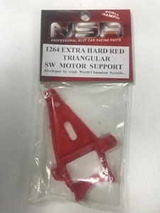 NSR 1/32 スロットカーパーツ 1264 EXTRA HARD RED TRIANGULAR SW モーターマウント