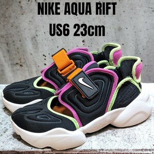 NIKE AQUA RIFT ナイキ アクアリフト 23cm マルチカラー　レディーススニーカー　NIKEスニーカー　厚底スニーカー　レディースサンダル