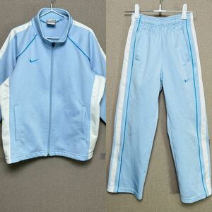 YT0138 NIKE ナイキ トレーニングジャージ セットアップ BOYS130 XSサイズ スウッシュロゴ刺 背面ビッグロゴ ジャージ上下 スポーツウェア 