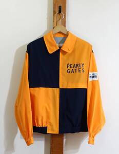 レトロ オールド★PEARLY GATES/パーリーゲイツ◆ジャケット フルジップ ピステトップ ベンチレーション GOLF ゴルフ 