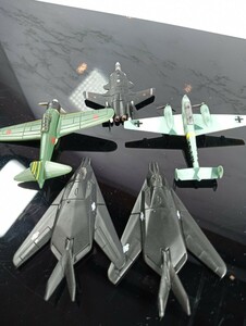 チョコエッグ 戦闘機シリーズ 5機セット〔シークレット含む〕 F117-2機/S37/Bf110E/零式艦上戦闘機/フルタ/一部破損品あり