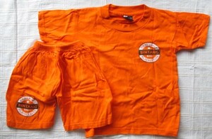 美品 ほぼ未使用 BINTANG Tシャツ 半袖 ショートパンツ セット オレンジ サイズ10 110サイズ 子ども服 キッズ