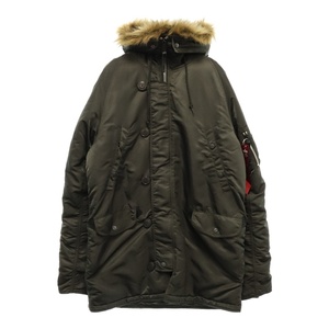 ALPHA INDUSTRIES アルファ インダストリーズ N3-B フードファー フライトジャケット カーキ 20094-476