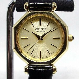 美品 シチズン citizen エコ ドライブ E030-K003202 レディース 腕時計 【329327】