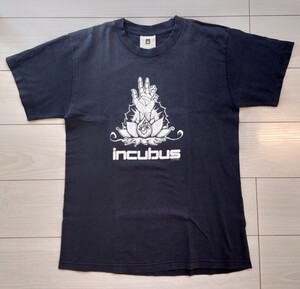 送料無料　incubus　Tシャツ　2000　ミスプリ？　M　インキュバス　USED　古着／（検）rage against the machine　korn　slipknot 