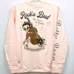 BETTY BOOP ベティブープxLOW BLOW KNUCKLEコラボロンT 533867 ROCK