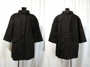 ◎USED◎ ミュウミュウ ◎ レディース コート ハーフ丈 カシミア混 Aライン ブラック サイズ40