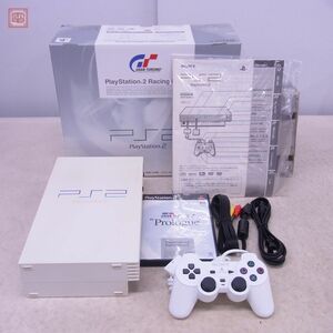 動作品 シリアル一致 PS2 プレステ2 本体 SCPH-55000 GT Racing Pack セラミック・ホワイト SONY 箱説ハガキ/ソフト付【20