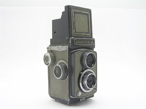 ★ハローカメラ★1円スタート★4186　Yashica-A Yashikor 80mm F3.5 【要清掃：要修理】現状　ジャンク品　即決有り