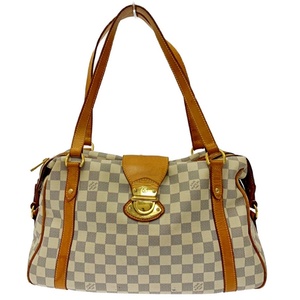 【ジャンク】 LOUIS VUITTON ルイ・ヴィトン N42220 ダミエアズール PVC ストレーザPM ショルダーバッグ ベージュ 172844 ショルダーバッグ