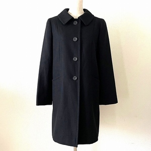 #wnc アクアスキュータム Aquascutum コート 黒 カシミヤ混 レディース [844755]