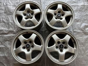 絶版/日産 R32スカイラン純正/16×6.5j+40/5穴114.3/4本セット タイプM 当時物 旧車