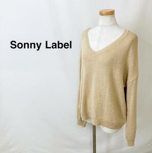 8032 Sonny Label サニーレーベル Vネックニット ベージュ レディース F10-0604