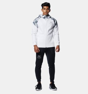 即決新品 XLサイズ UNDER ARMOUR スウェット上下セット セットアップ ホワイト／ブラック アンダーアーマー 