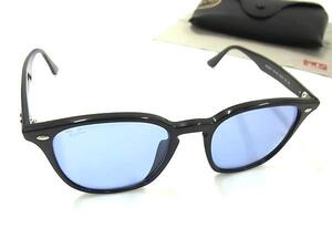 1円 ■美品■ Ray-Ban レイバン RB 4258 52□20 150 サングラス メガネ 眼鏡 メンズ ブラック系 FL1746