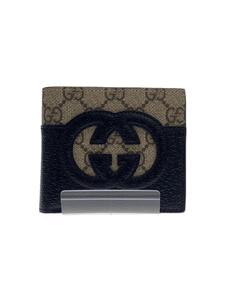 GUCCI◆2つ折り財布/-/BLK/メンズ/701420