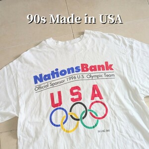 90s USA製　オリンピック　Tシャツ シングルステッチ　XL