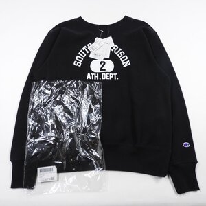 未使用 Champion チャンピオン リバースウィーブ クルーネックスウェットシャツ ブラック Size XL #28163 アメカジ スエット RW