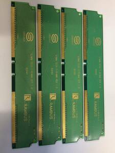 中古品 RAMBUS C-RIMM 4本セット 現状品