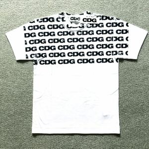 CDG 半袖Tシャツ Mサイズ COMME des GARCONS コムデギャルソン 半袖カットソー ロゴTシャツ ホワイト 白 サイズM ギャルソン