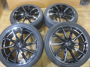 Weds LEONIS レオニス ホイール タイヤ 4本セット 20インチ 8.5J+35 245/40R20 溝有り 30系 20系 アルファード ヴェルファイア デリカ D:5